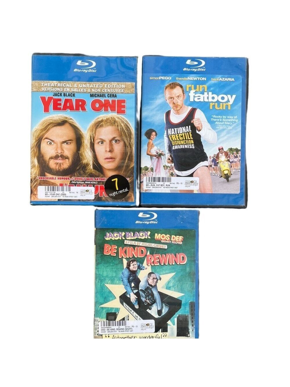 Blu-ray Comedy Collection: Year One, Run Fatboy Run, Be Kind Rewind